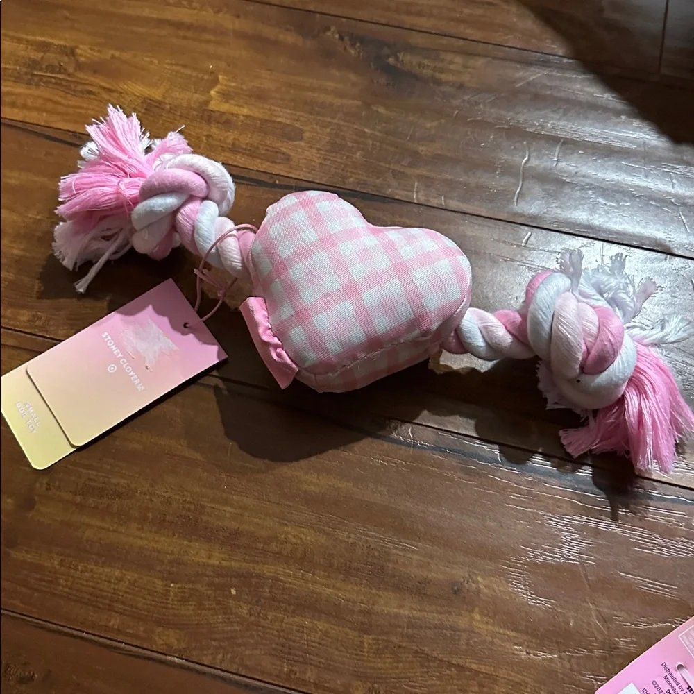 Stoney‎ Clover lane Target collaboration dog collar & heart toy Pink gingham LE